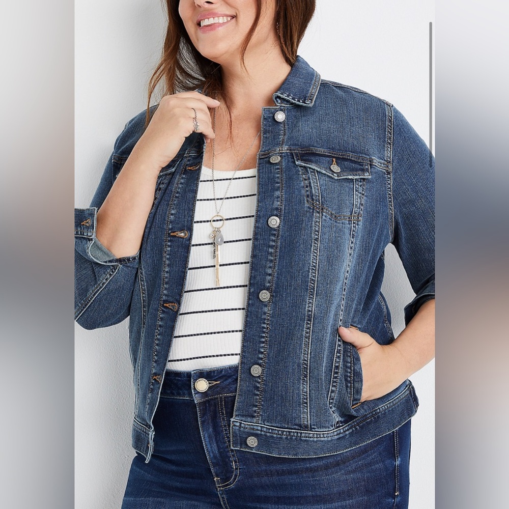Maurices | Dark Sandblast Denim Jakcket - Picture 2 of 4